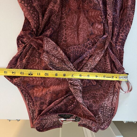 Ted Baker || Odesia Wrap Playsuit Keyhole Romper Sleeveless TB 1 US 4 - Picture 6 of 11